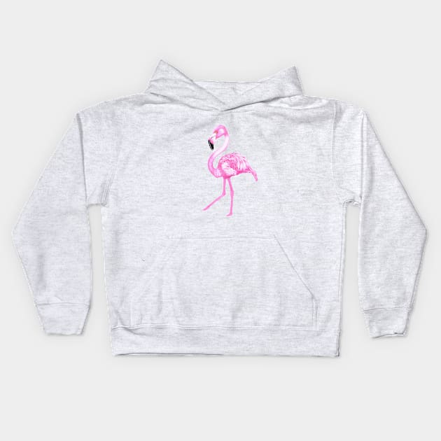 flamingo Kids Hoodie by SeymourArt